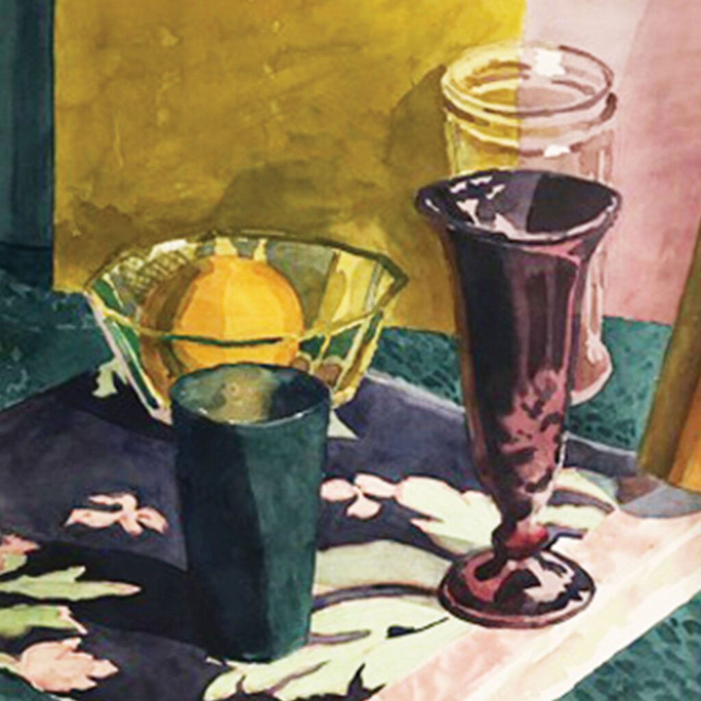 We will be showing a selection of watercolors remaining from the